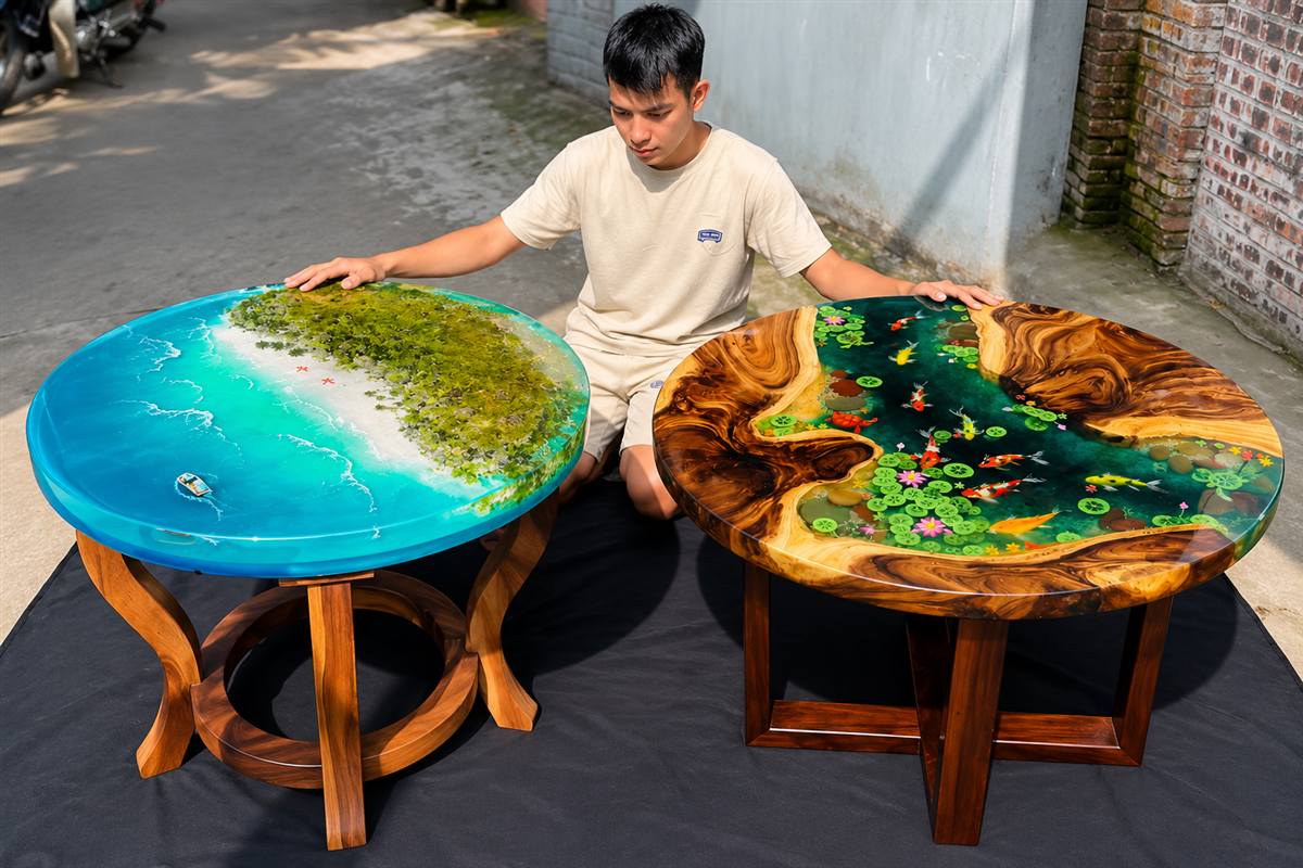 Trabajo en resina epóxica